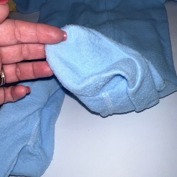 Vintage Gerber Blue Footie Pajamas Zip Up Sleep Outfit With Feet 0/6M - Picture 3 of 8